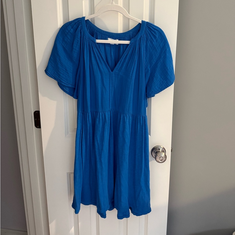 Velvet Royal Blue Blouse